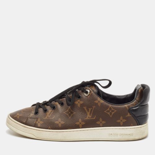 Louis Vuitton Black Monogram Canvas and Leather Frontrow Low Top Sneakers Size 40.5 - Louis Vuitton - Modalova