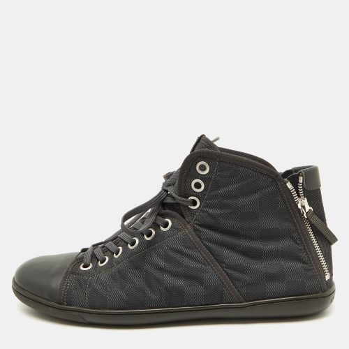 Louis Vuitton Black Damier Graphite Nylon and Leather High Top Sneakers Size 43 - Louis Vuitton - Modalova