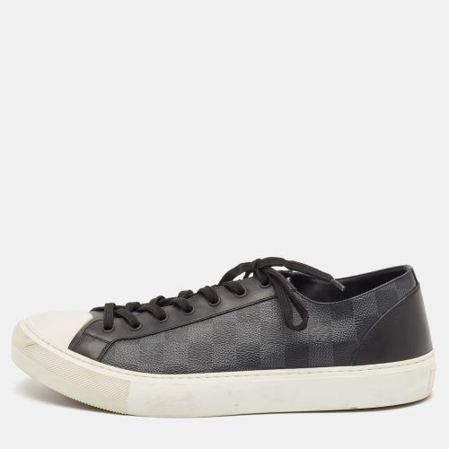 Louis Vuitton Black Damiere Canvas and Leather Low Top Sneakers Size 43.5 - Louis Vuitton - Modalova