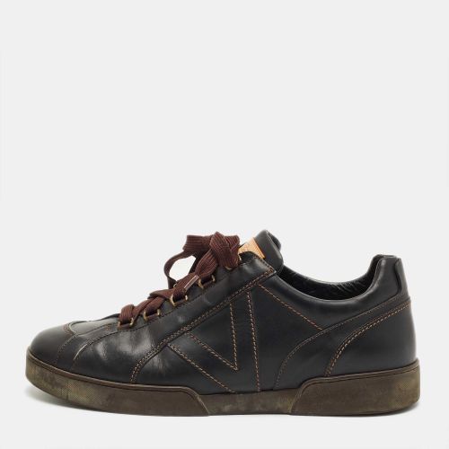 Louis Vuitton Black Leather Lace Up Sneakers Size 45 - Louis Vuitton - Modalova