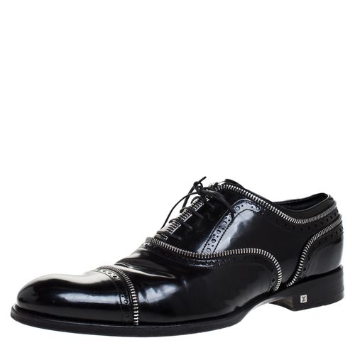 Louis Vuitton Black Patent Leather Lace Up Oxfords Size 41.5 - Louis Vuitton - Modalova