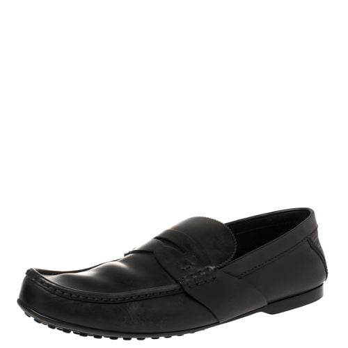 Louis Vuitton Black Leather Slip On Loafers Size 43.5 - Louis Vuitton - Modalova