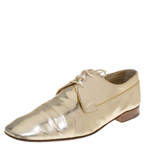 Louis Vuitton Gold Patent Leather Lace Up Derby Size 44 - Louis Vuitton - Modalova