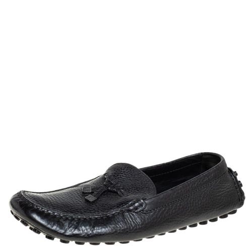 Louis Vuitton Black Leather Slip On Loafers Size 43.5 - Louis Vuitton - Modalova