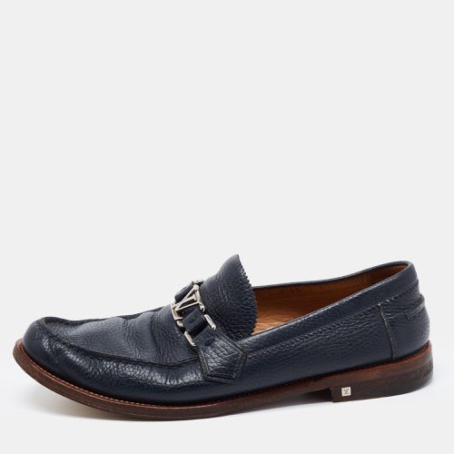 Louis Vuitton Navy Blue Leather Major Loafers Size 43.5 - Louis Vuitton - Modalova