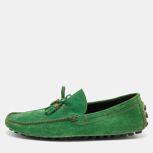 Louis Vuitton Green Suede Imola Tassel Slip On Loafers Size 41.5 - Louis Vuitton - Modalova