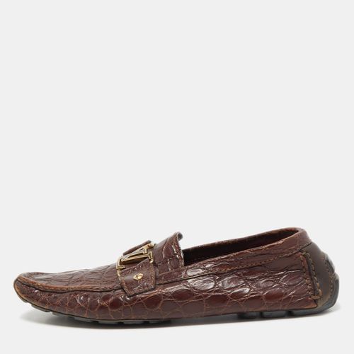 Crocodile Leather Monte Carlo Loafers Size 42.5 - Louis Vuitton - Modalova