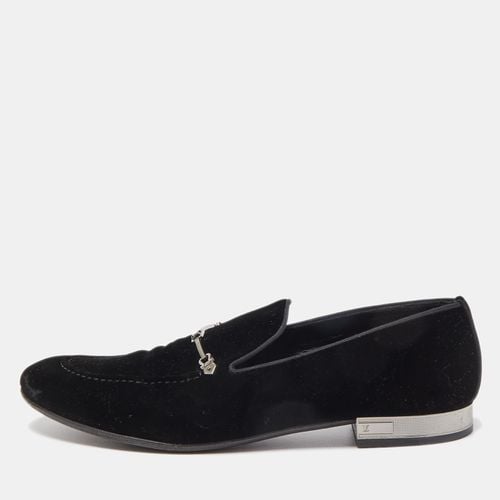 Louis Vuitton Black Velevt Slip On Loafers Size 45 - Louis Vuitton - Modalova