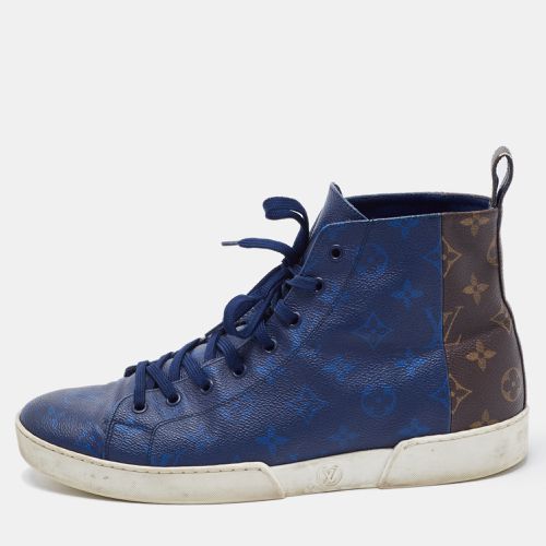 Louis Vuitton Blue/Brown Monogram Canvas High Top Sneakers Size 42.5 - Louis Vuitton - Modalova