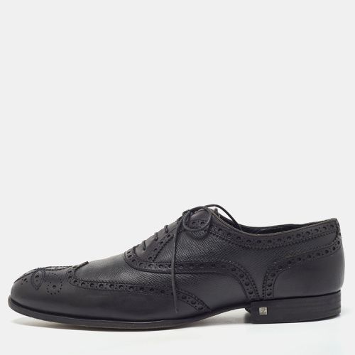 Louis Vuitton Black Brogue Leather Lace Up Oxfords Size 43 - Louis Vuitton - Modalova