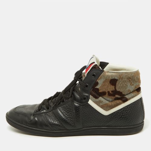 Louis Vuitton Black Leather and Calfhair Trainer High Top Sneakers Size 43 - Louis Vuitton - Modalova