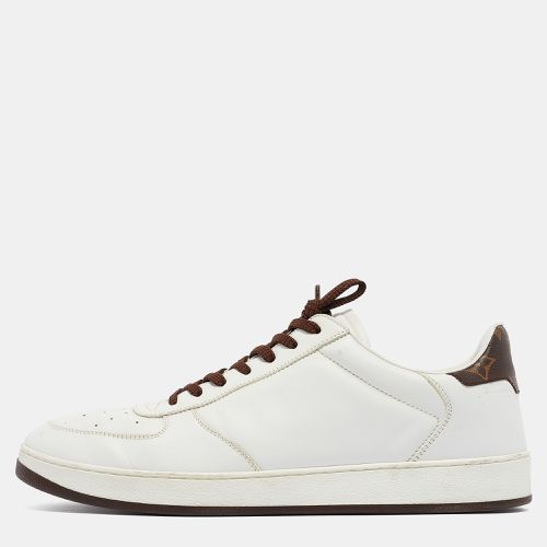 Louis Vuitton White/Brown Monogram Canvas and Leather Low Top Sneakers Size 41.5 - Louis Vuitton - Modalova