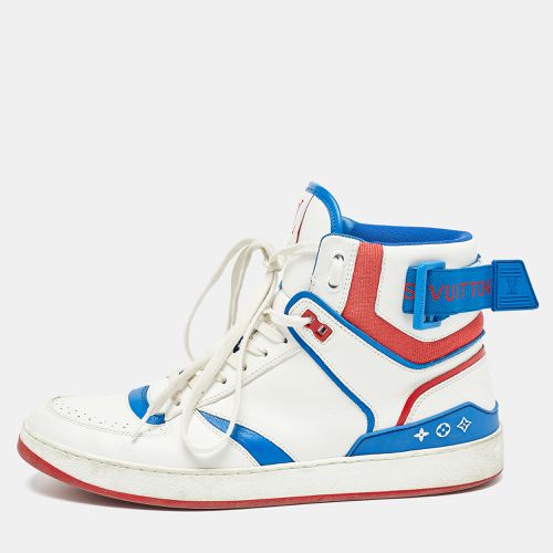 Louis Vuitton White/Blue Leather Trainers High Sneakers Size 41 - Louis Vuitton - Modalova