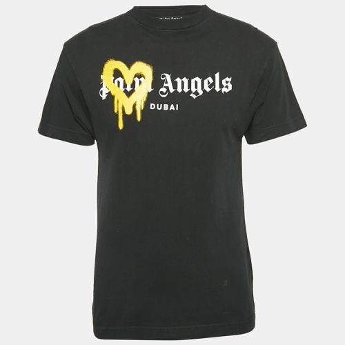 Logo Print Cotton Crew Neck T-Shirt XS - Palm Angels - Modalova