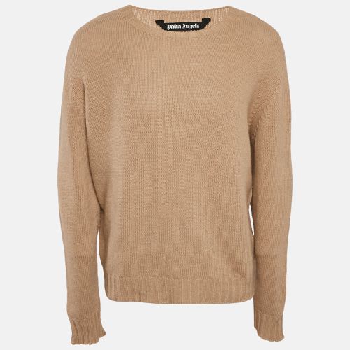 Palm Angels Dark Beige Wool Jumper M - Palm Angels - Modalova