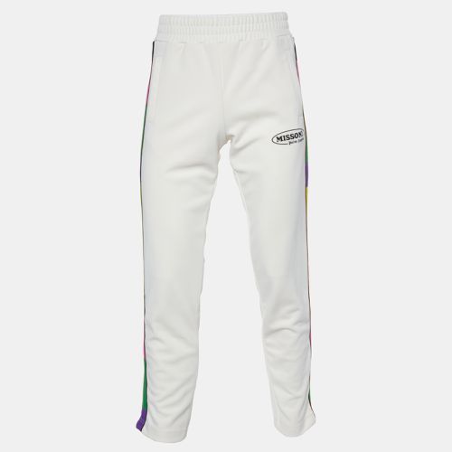 Palm Angels x Missoni Off-White Jersey Contrast Trim Sweatpants S - Palm Angels - Modalova