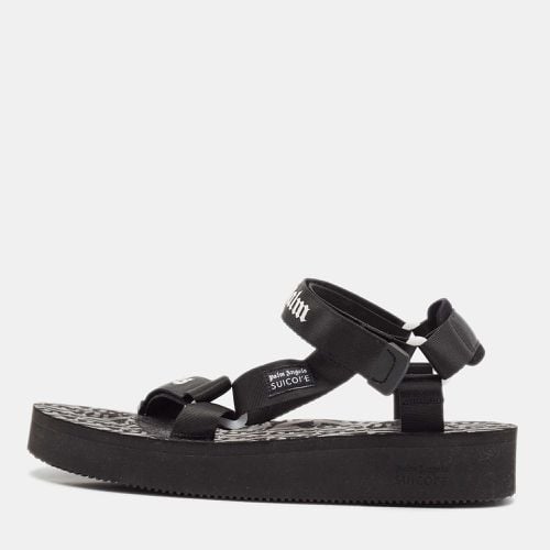 Palm Angels x Suicoke Black Canvas Slide Sandals Size 44 - Palm Angels - Modalova