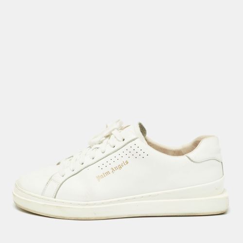 Palm Angels White Leather Two Low Top Sneakers Size 45 - Palm Angels - Modalova