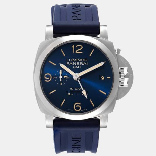 Panerai Blue Stainless Steel Luminor Marina PAM00986 Automatic Men's Wristwatch 44 mm - Panerai - Modalova