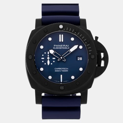 Panerai Blue Carbon Fiber Submersible PAM01232 Automatic Men's Wristwatch 44 mm - Panerai - Modalova