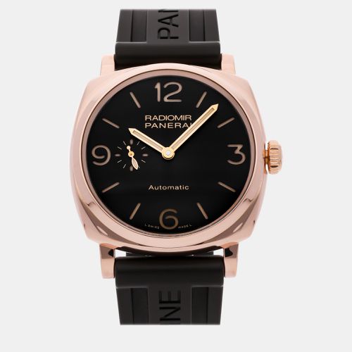 K Rose Gold Radiomir PAM00573 Automatic Men's Wristwatch 45 mm - Panerai - Modalova