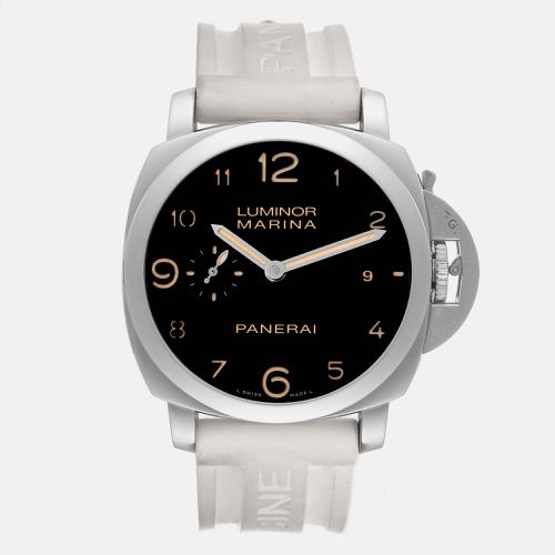 Panerai Black Stainless Steel Luminor Marina Automatic Men's Wristwatch 44 mm - Panerai - Modalova