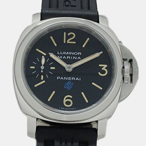 Panerai Black Stainless Steel Luminor Marina PAM00631 Manual Winding Men's Wristwatch 44 mm - Panerai - Modalova