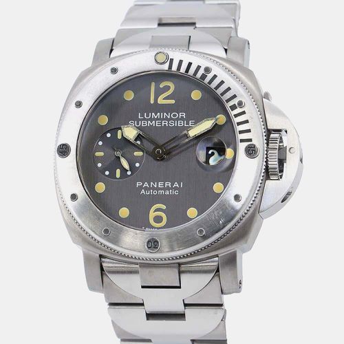 Panerai Grey Stainless Steel Luminor Submersible PAM00106 Automatic Men's Wristwatch 44 mm - Panerai - Modalova