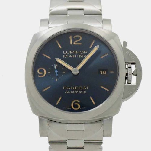 Stainless Steel Luminor Marina PAM01058 Automatic Men's Wristwatch 44 mm - Panerai - Modalova