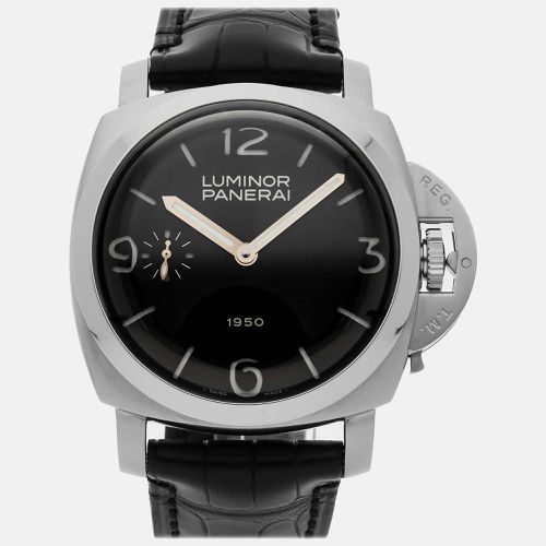 Panerai Black Stainless Steel Luminor PAM00127 Manual Winding Men's Wristwatch 47 mm - Panerai - Modalova