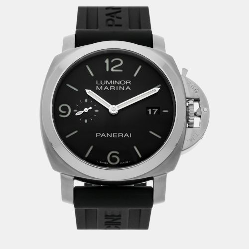 Panerai Black Stainless Steel Luminor Marina PAM00312 Automatic Men's Wristwatch 44 mm - Panerai - Modalova