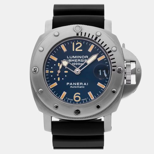 Panerai Blue Stainless Steel Luminor Submersible PAM00087 Automatic Men's Wristwatch 44 mm - Panerai - Modalova