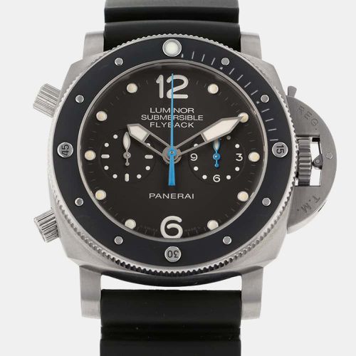 Panerai Black Titanium Submersible PAM00615 Automatic Men's Wristwatch 47 mm - Panerai - Modalova