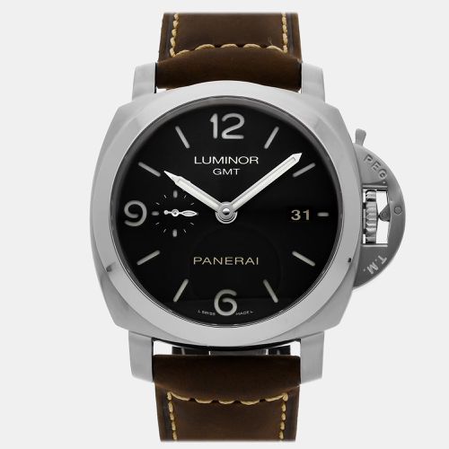 Panerai Black Stainless Steel Luminor PAM00320 Automatic Men's Wristwatch 44 mm - Panerai - Modalova