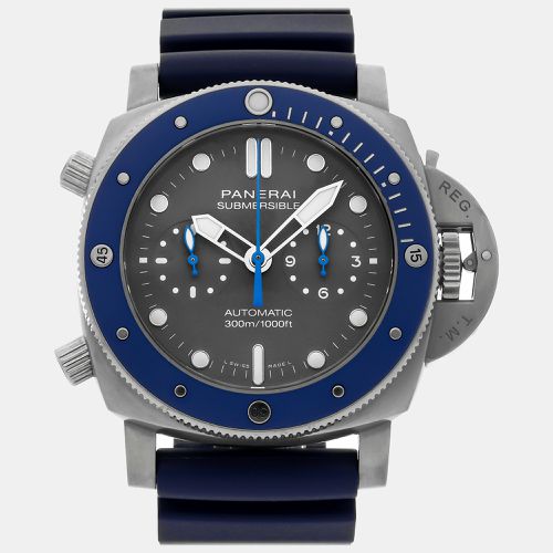 Panerai Grey Titanium Submersible PAM00982 Automatic Men's Wristwatch 47 mm - Panerai - Modalova