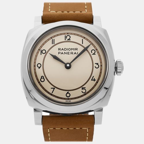 Panerai Beige Stainless Steel Radiomir PAM00791 Manual Winding Men's Wristwatch 47 mm - Panerai - Modalova