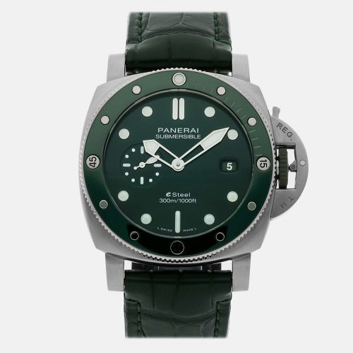 Pre-Owned Panerai Submersible Quarantaquattro Esteel Verde Smeraldo PAM 1287 - Panerai - Modalova