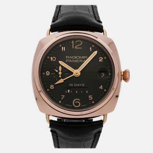 K Rose Gold Radiomir PAM00497 Automatic Men's Wristwatch 45 mm - Panerai - Modalova