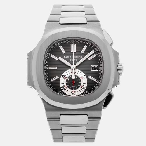 Stainless Steel Nautilus 5980/1A-014 Automatic Men's Wristwatch 40 mm - Patek Philippe - Modalova