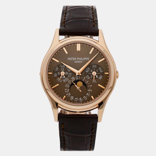 Patek Philippe Brown 18k Rose Gold Grand Complications 5140R-001 Automatic Men's Wristwatch 37 mm - Patek Philippe - Modalova