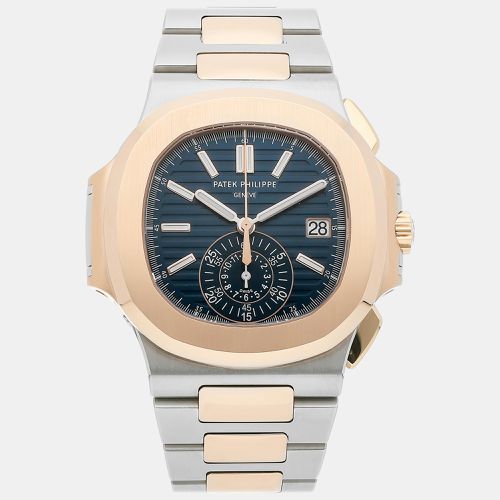 Patek Philippe Blue Stainless Steel Nautilus 5980/1AR-001 Automatic Men's Wristwatch 40 mm - Patek Philippe - Modalova