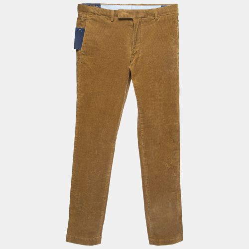 Polo Ralph Lauren Brown Corduroy Stretch Slim Fit Trousers L Waist 31" - Polo Ralph Lauren - Modalova