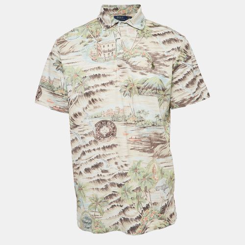 Polo Ralph Lauren Multicolor Printed Cotton Mesh Polo T-Shirt L - Polo Ralph Lauren - Modalova