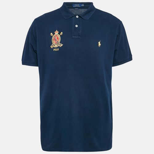 Polo Ralph Lauren Navy Blue Cotton Pique Polo T-Shirt XL - Polo Ralph Lauren - Modalova