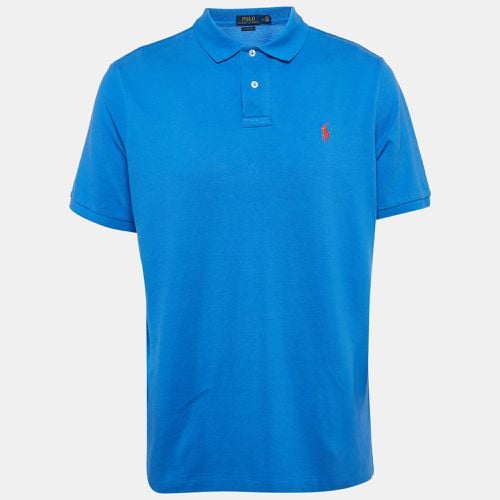 Polo Ralph Lauren Blue Pique Cotton Polo T-Shirt L - Polo Ralph Lauren - Modalova