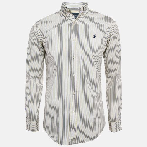 Polo Ralph Lauren Yellow/Blue Striped Cotton Custom Fit Shirt S - Polo Ralph Lauren - Modalova