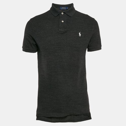 Polo Ralph Lauren Charcoal Grey Cotton Slim Fit Polo T-Shirt M - Polo Ralph Lauren - Modalova