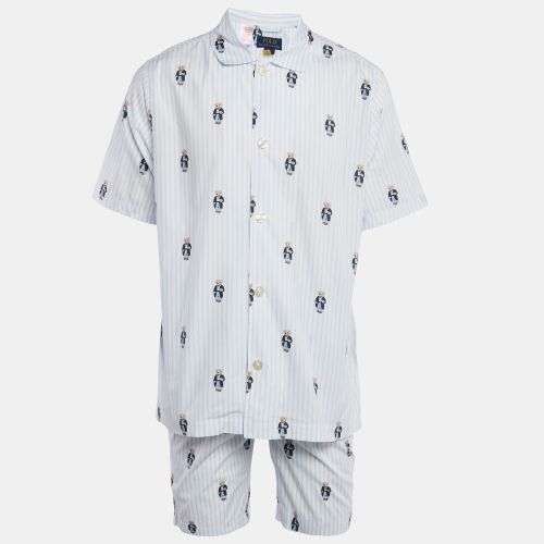 Polo Ralph Lauren Polo Blue Bear Print Cotton Shirt and Shorts Set M - Polo Ralph Lauren - Modalova