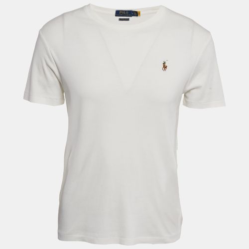 Polo Ralph Lauren White Cotton Crew Neck Custom Slim Fit T-Shirt M - Polo Ralph Lauren - Modalova