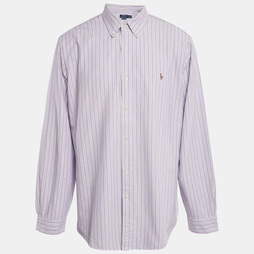 Polo Ralph Lauren Purple Stripe Cotton Button Down Shirt XXL - Polo Ralph Lauren - Modalova